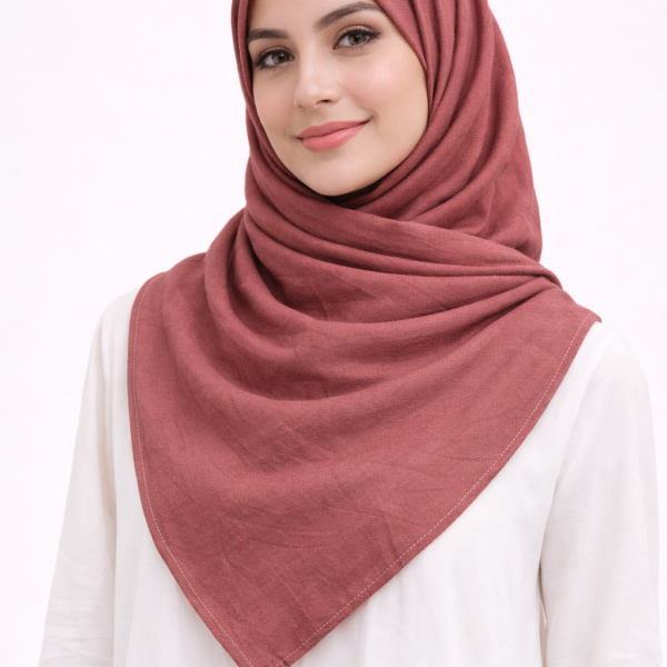 bambu kreş eşarp gül kurusu